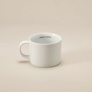 Jason Markk x Common Goods Mug. Minimalist Japanese-designed mug, perfect for everyday use, microwave and dishwasher safe.